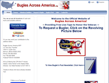 Tablet Screenshot of buglesacrossamerica.org